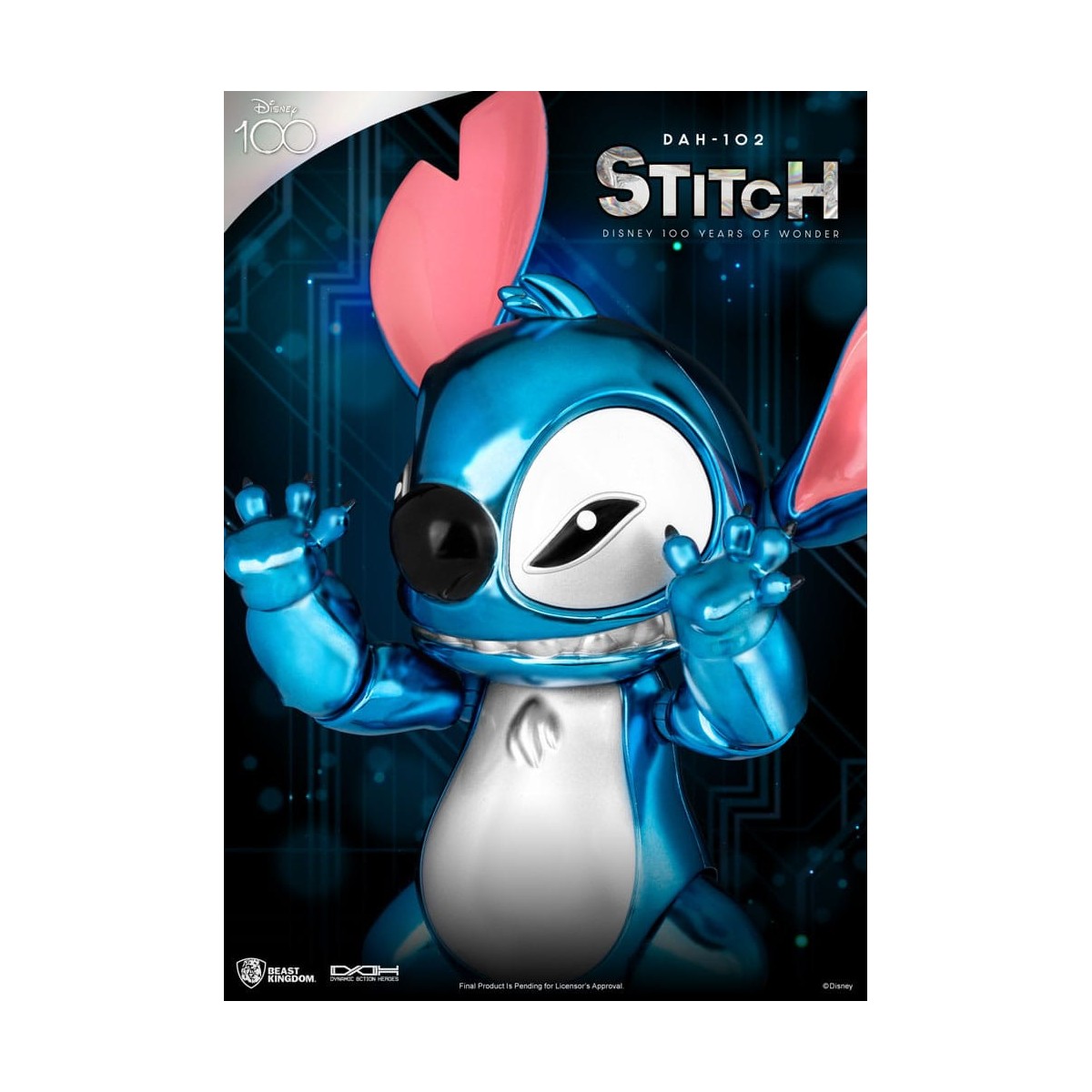 Regno delle belve Disney 100 anni di meraviglie - Lilo & Stitch - Stitch - Eroi d'azione dinamici 1/9 - D100