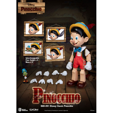 Figurina classica Disney del Regno delle Bestie - Pinocchio - Eroi d'azione dinamici 1/9