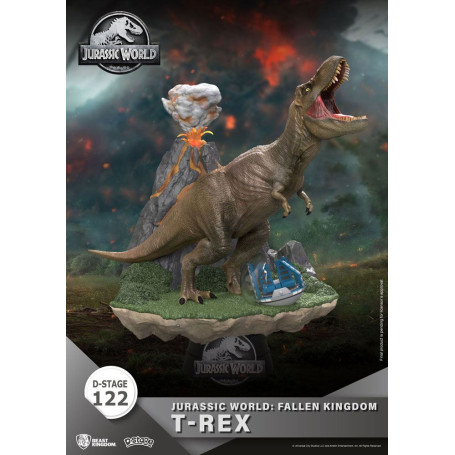 Regno delle bestie Jurassic World: Falling Kingdom diorama - T-REX - PVC D-Stage Iconic Movie Scene
