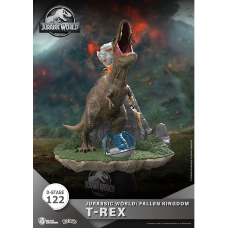 Regno delle bestie Jurassic World: Falling Kingdom diorama - T-REX - PVC D-Stage Iconic Movie Scene