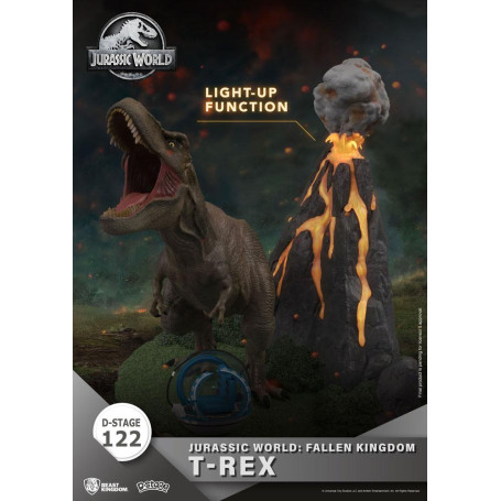 Regno delle bestie Jurassic World: Falling Kingdom diorama - T-REX - PVC D-Stage Iconic Movie Scene
