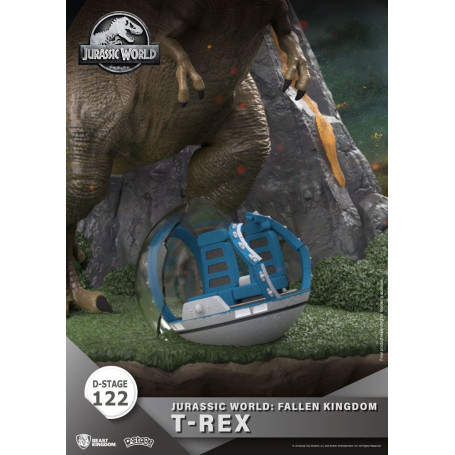 Regno delle bestie Jurassic World: Falling Kingdom diorama - T-REX - PVC D-Stage Iconic Movie Scene