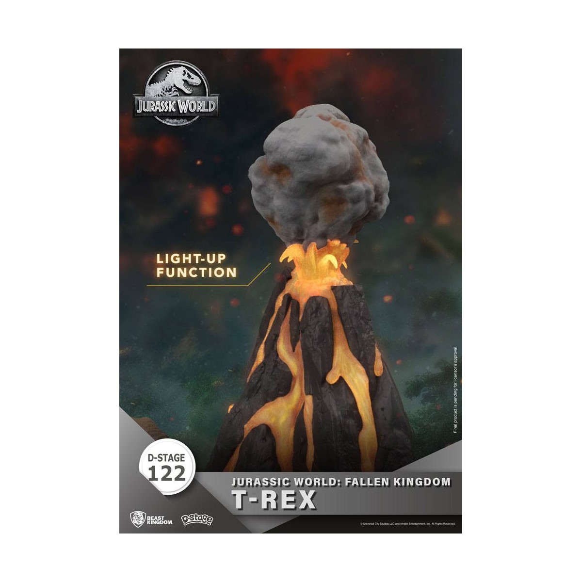 Regno delle bestie Jurassic World: Falling Kingdom diorama - T-REX - PVC D-Stage Iconic Movie Scene