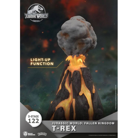 Regno delle bestie Jurassic World: Falling Kingdom diorama - T-REX - PVC D-Stage Iconic Movie Scene
