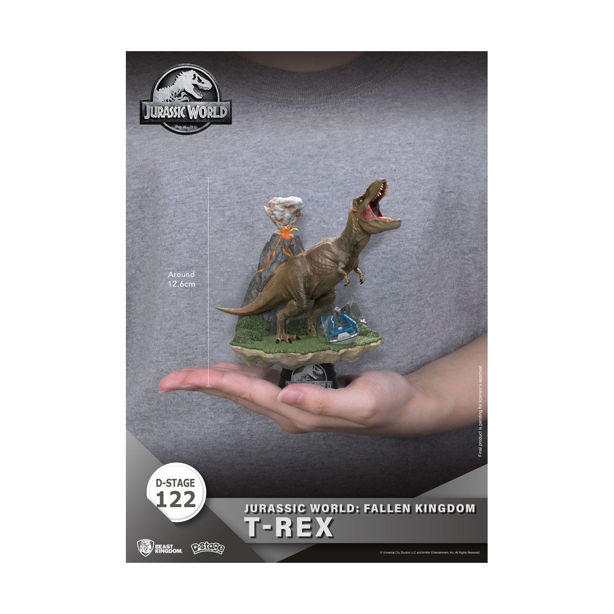 Regno delle bestie Jurassic World: Falling Kingdom diorama - T-REX - PVC D-Stage Iconic Movie Scene