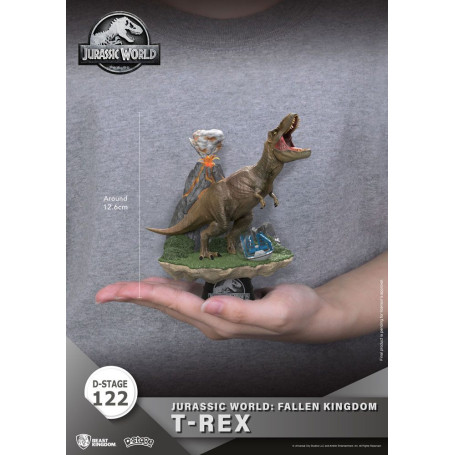Regno delle bestie Jurassic World: Falling Kingdom diorama - T-REX - PVC D-Stage Iconic Movie Scene