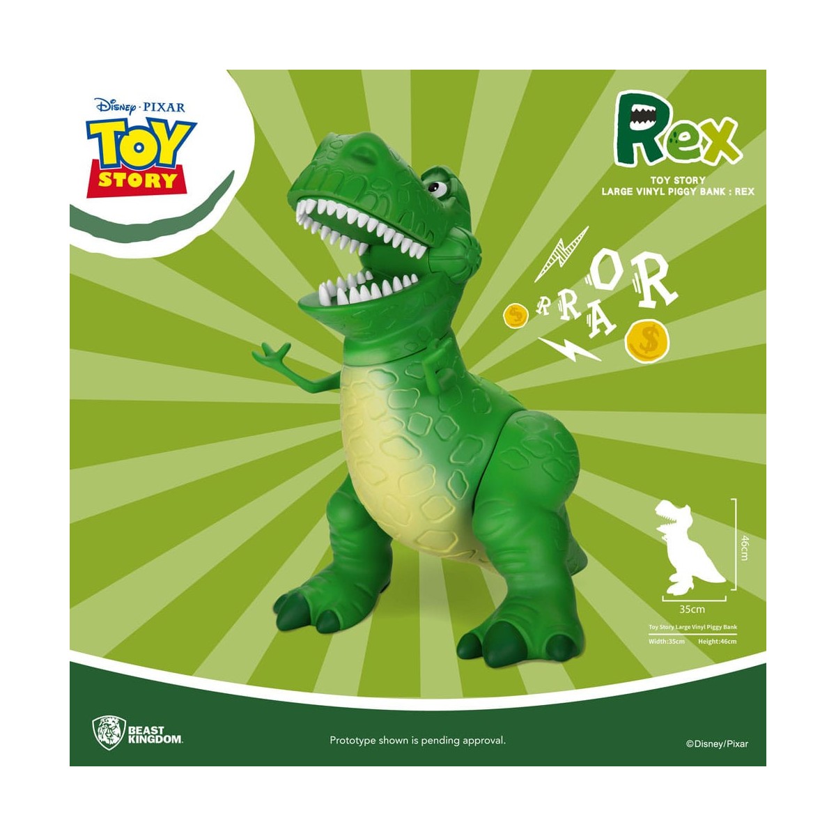 Salvadanaio gigante Beast Kingdom Toy Story - Rex