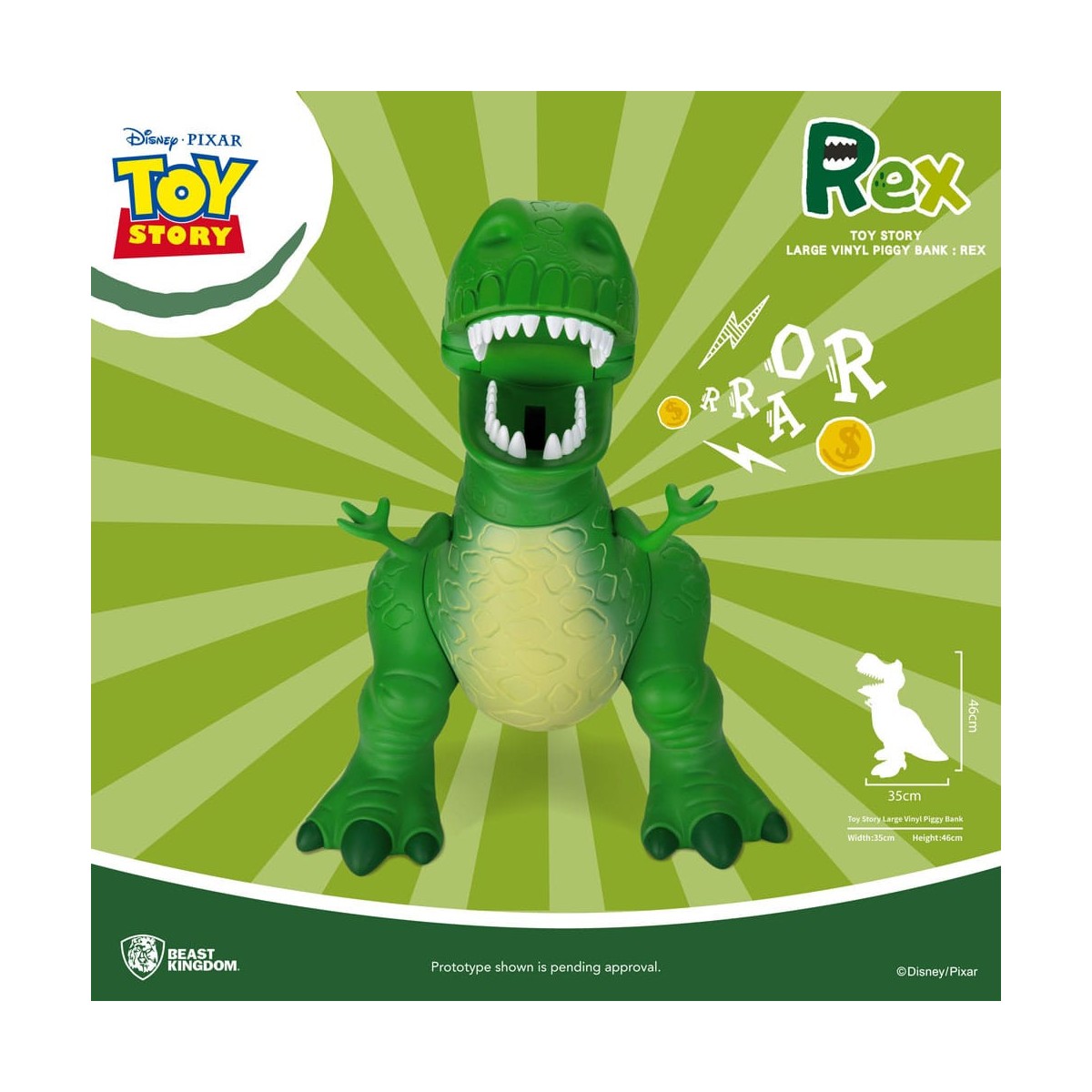 Salvadanaio gigante Beast Kingdom Toy Story - Rex