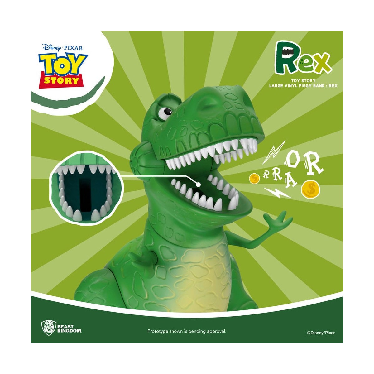 Salvadanaio gigante Beast Kingdom Toy Story - Rex