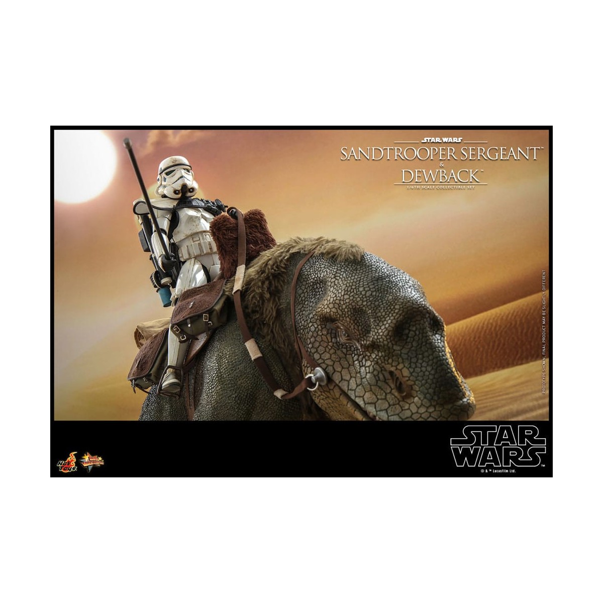 Hot Toys Star Wars - Confezione 2 figure 1/6 Sergente Sandtrooper e Dewback - Episodio IV