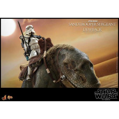 Hot Toys Star Wars - Confezione 2 figure 1/6 Sergente Sandtrooper e Dewback - Episodio IV