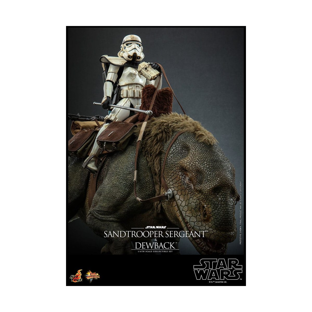 Hot Toys Star Wars - Confezione 2 figure 1/6 Sergente Sandtrooper e Dewback - Episodio IV