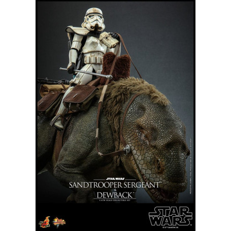 Hot Toys Star Wars - Confezione 2 figure 1/6 Sergente Sandtrooper e Dewback - Episodio IV