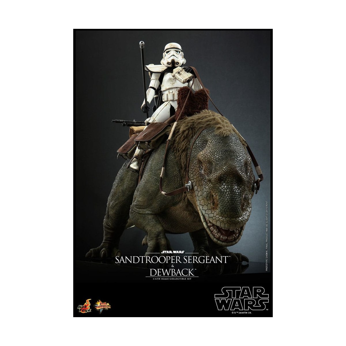 Hot Toys Star Wars - Confezione 2 figure 1/6 Sergente Sandtrooper e Dewback - Episodio IV