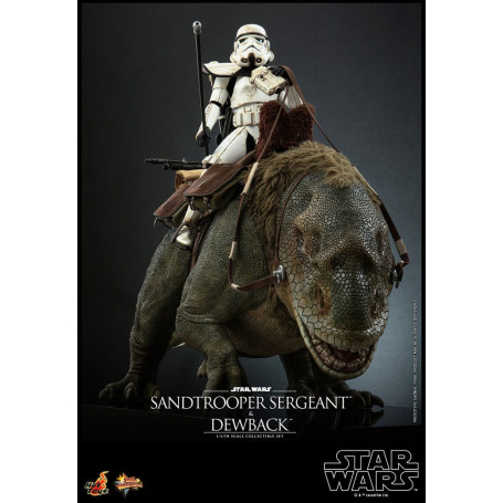 Hot Toys Star Wars - Confezione 2 figure 1/6 Sergente Sandtrooper e Dewback - Episodio IV