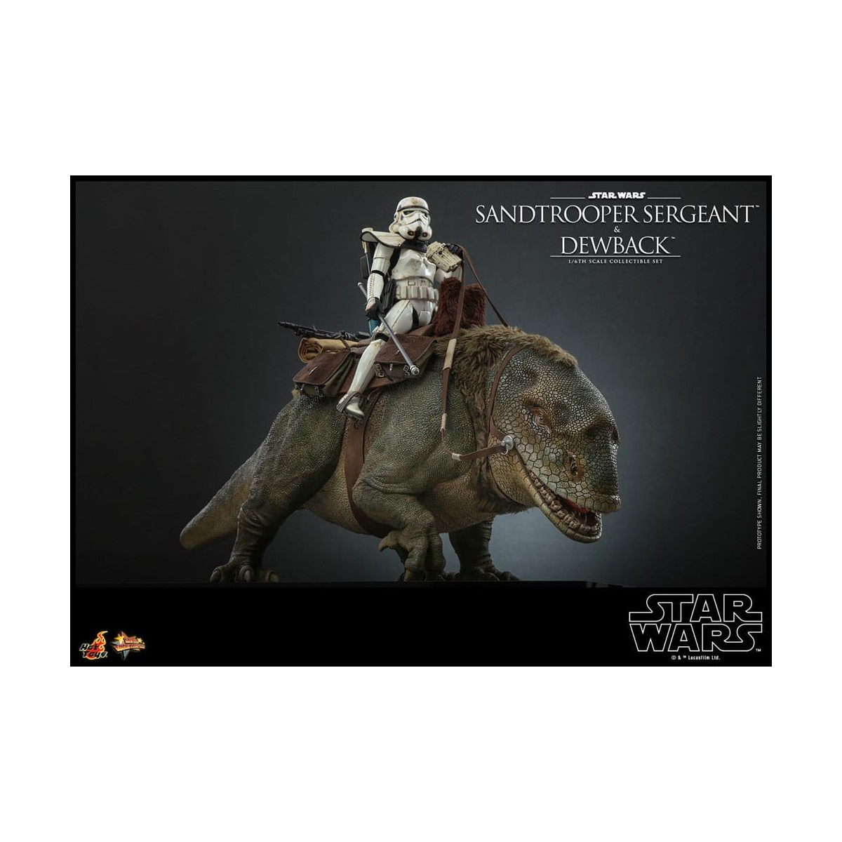 Hot Toys Star Wars - Confezione 2 figure 1/6 Sergente Sandtrooper e Dewback - Episodio IV