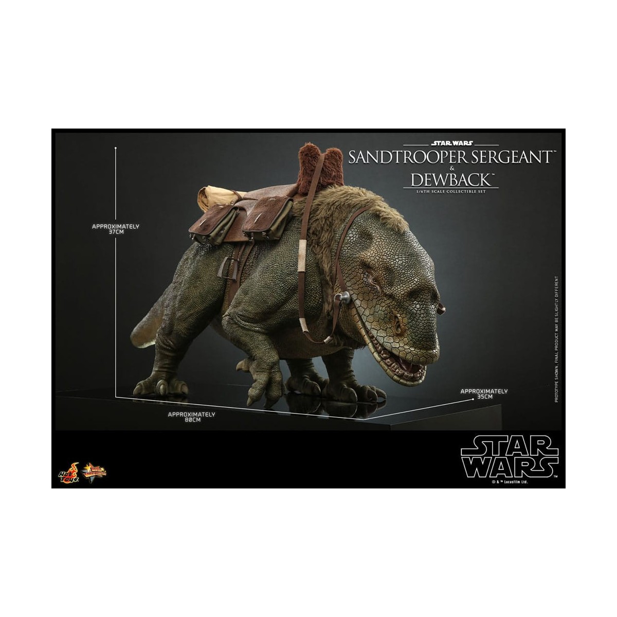 Hot Toys Star Wars - Confezione 2 figure 1/6 Sergente Sandtrooper e Dewback - Episodio IV
