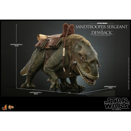 Hot Toys Star Wars - Confezione 2 figure 1/6 Sergente Sandtrooper e Dewback - Episodio IV