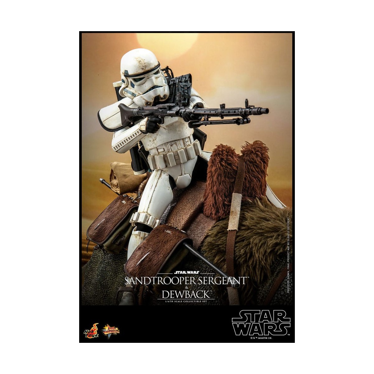 Hot Toys Star Wars - Confezione 2 figure 1/6 Sergente Sandtrooper e Dewback - Episodio IV