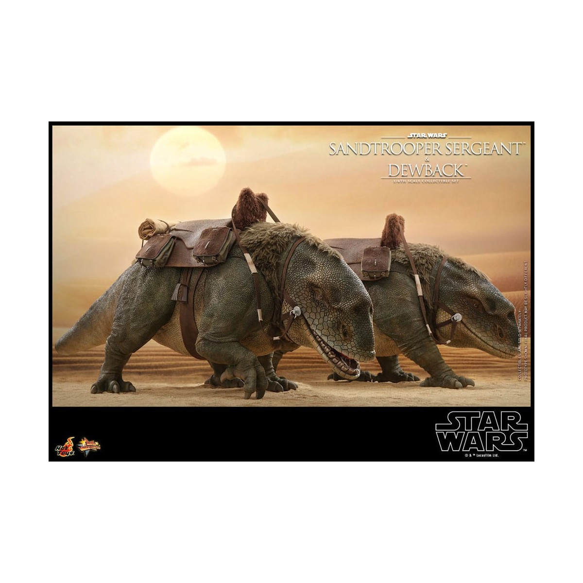 Hot Toys Star Wars - Confezione 2 figure 1/6 Sergente Sandtrooper e Dewback - Episodio IV