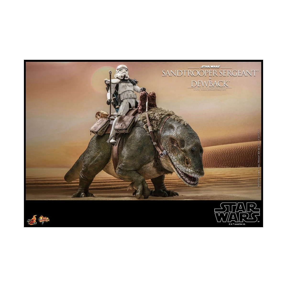 Hot Toys Star Wars - Confezione 2 figure 1/6 Sergente Sandtrooper e Dewback - Episodio IV