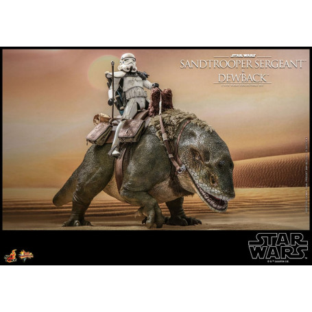Hot Toys Star Wars - Confezione 2 figure 1/6 Sergente Sandtrooper e Dewback - Episodio IV